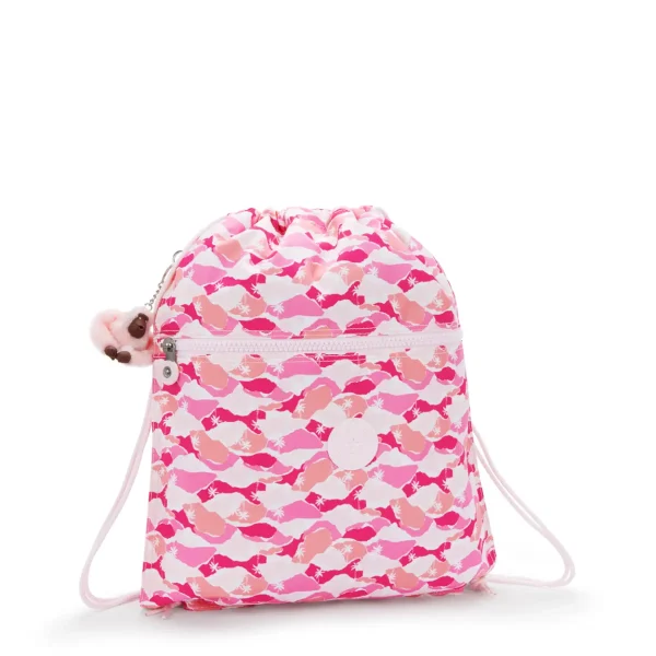 תיק גב בינוני Kipling SUPERTABOO – KI56371BV – pink-palm – 2