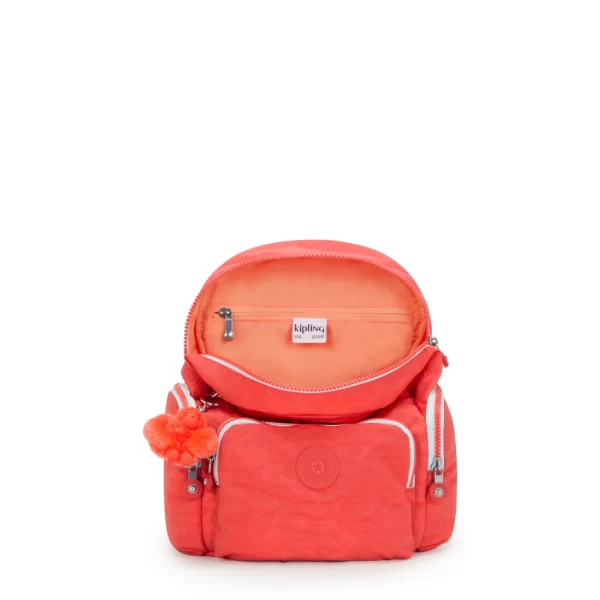 תיק גב קטן Kipling City Zip Mini – KI6046CW5 – almost-coral – 2