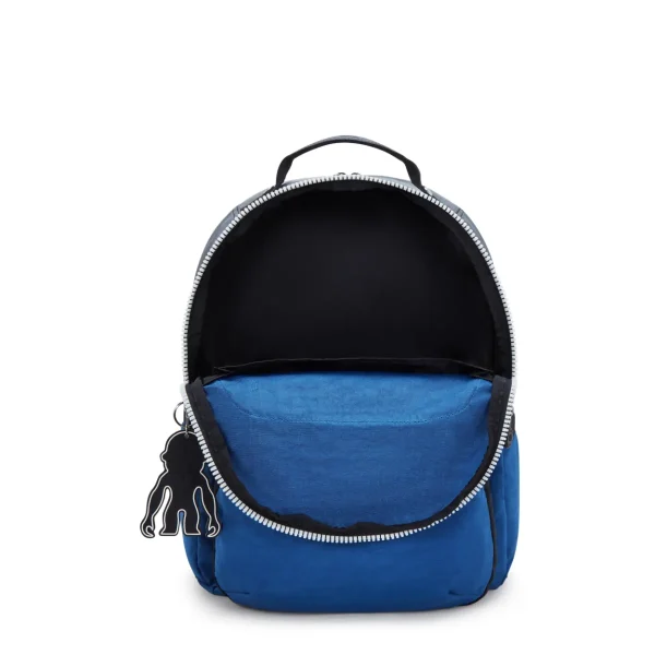 תיק גב גדול Kipling SEOUL LAP – KI61809EK – scuba-blue-block – 2