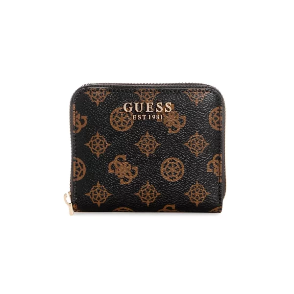 ארנק קטן עם סגירת רוכסן Guess Laurel Slg – mocha-logo – 1