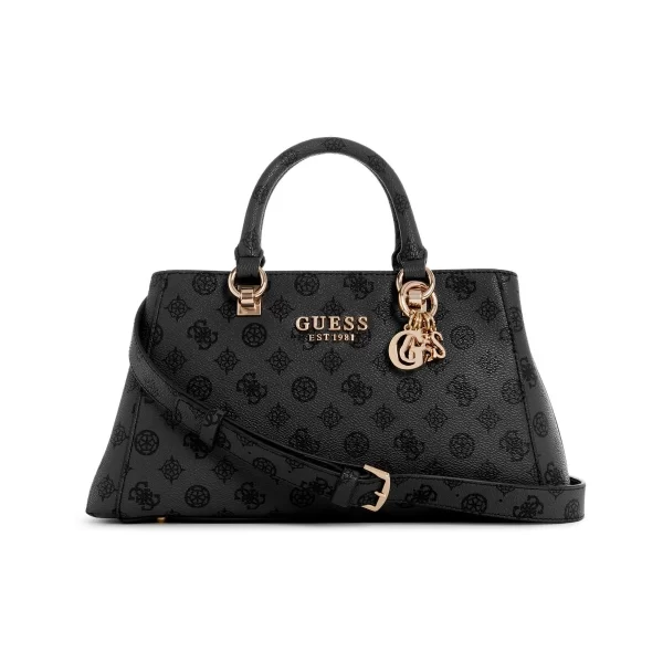 תיק צד גדול Guess Evelune – charcoal-logo – 1