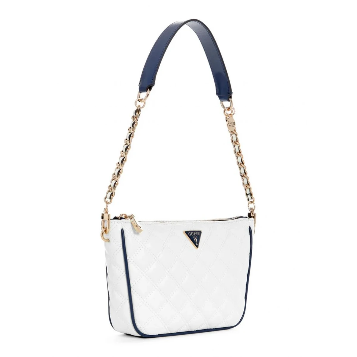 תיק כתף בינוני Guess – QG964917-WTV – white-navy – 3