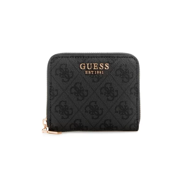 ארנק קטן עם סגירת רוכסן Guess Laurel Slg – coal-logo – 1