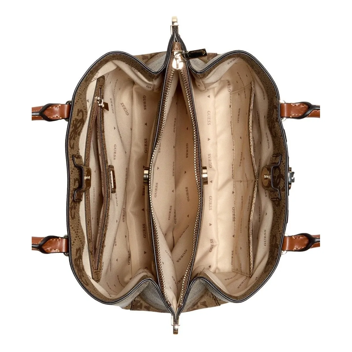 תיק צד בינוני Guess – SO783806-LTL – latte-logo – 2