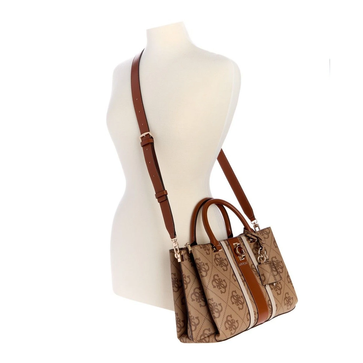 תיק צד בינוני Guess – SO783806-LTL – latte-logo – 4